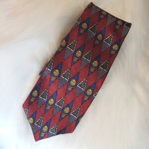 XYC Inc Red Silk Neck Tie